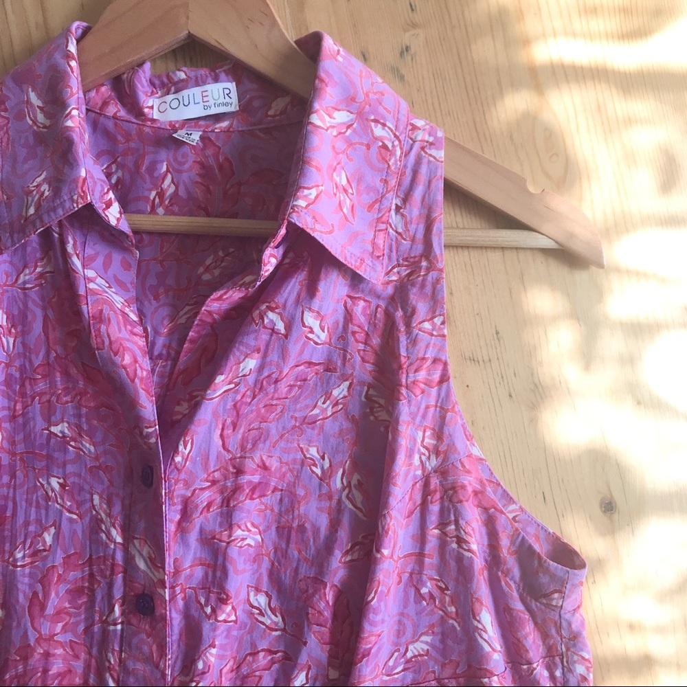 Couleur by Finley M flutter dress pink purple red - Picture 3 of 12
